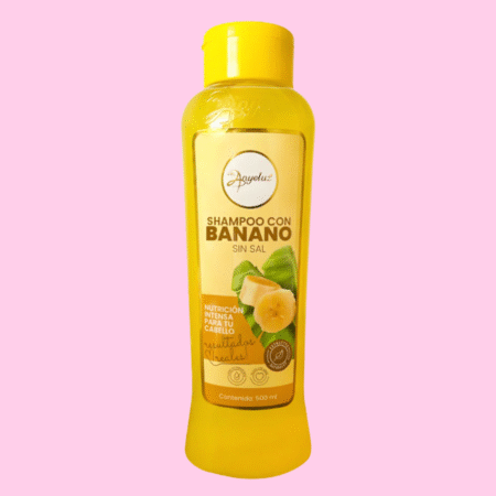 Shampoo con Banano Anyeluz – Reparación y Nutrición para Cabello Frágil
